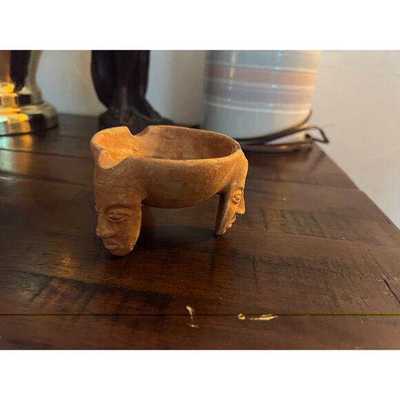 Vintage ashtray, masks faces ancient Retro - Picture 6 of 13